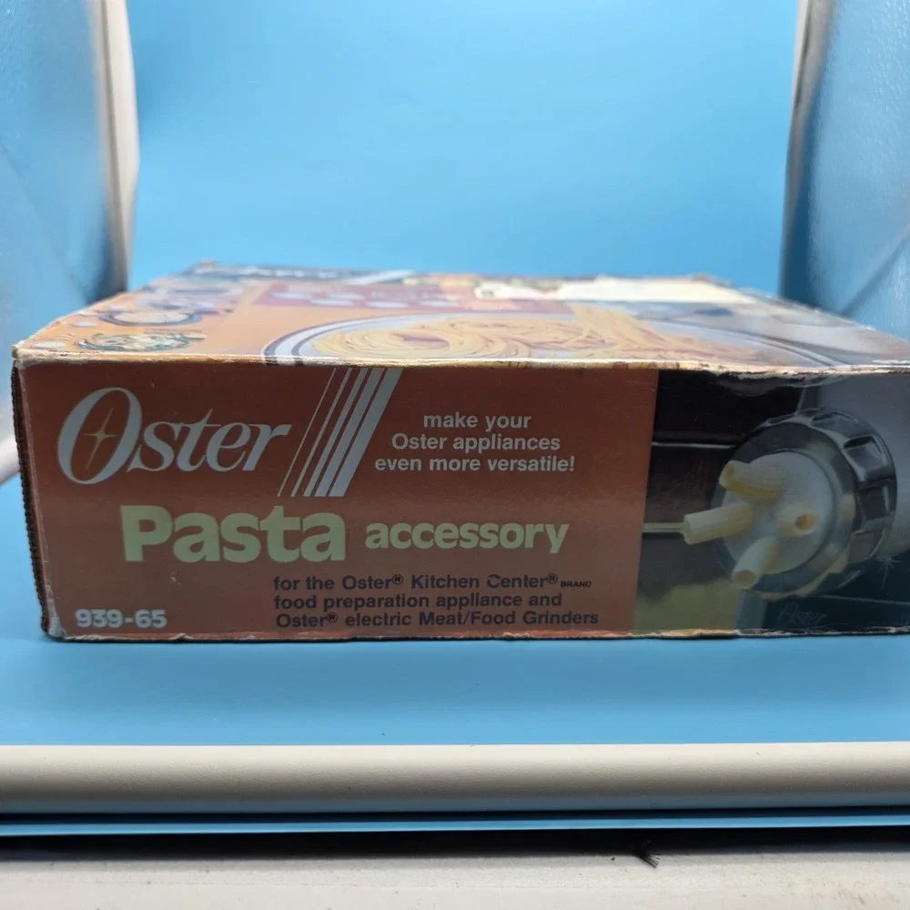 1983 Oster Kitchen Center Pasta Accessory Kit 939-65 Fits Oster Grinder NOS